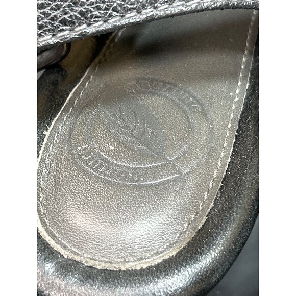 Nurture Penelope Black Open-Toe Slingback Pumps Cutout Leather Upper Size 7 - Picture 5 of 9